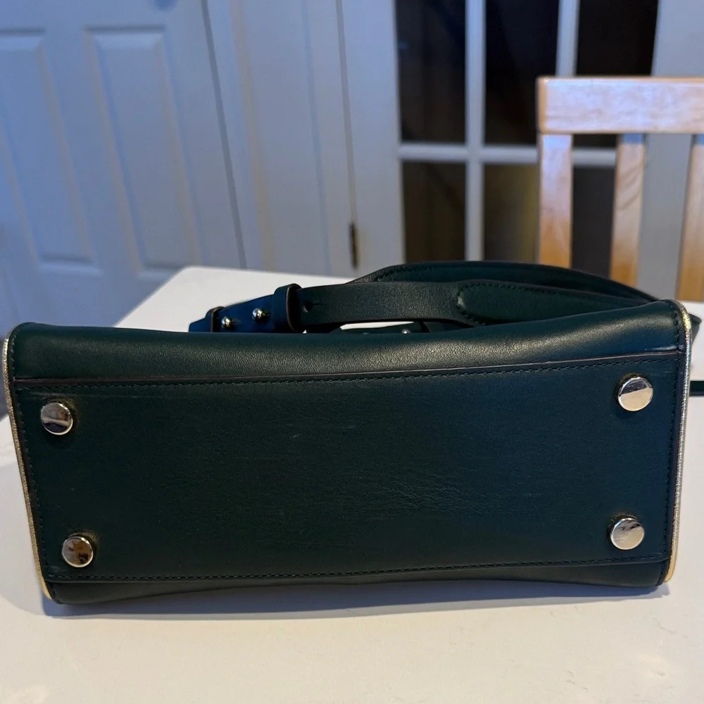 Michael Kors Jasmine Medium Green Satchel